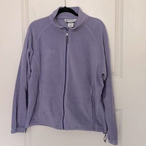 Columbia Violet Full Zip Fleece Jacket XL